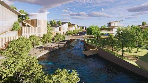 2平方公里冷江雨巷,基于600年江南古镇人文底蕴,保留353亩南桥塘历史