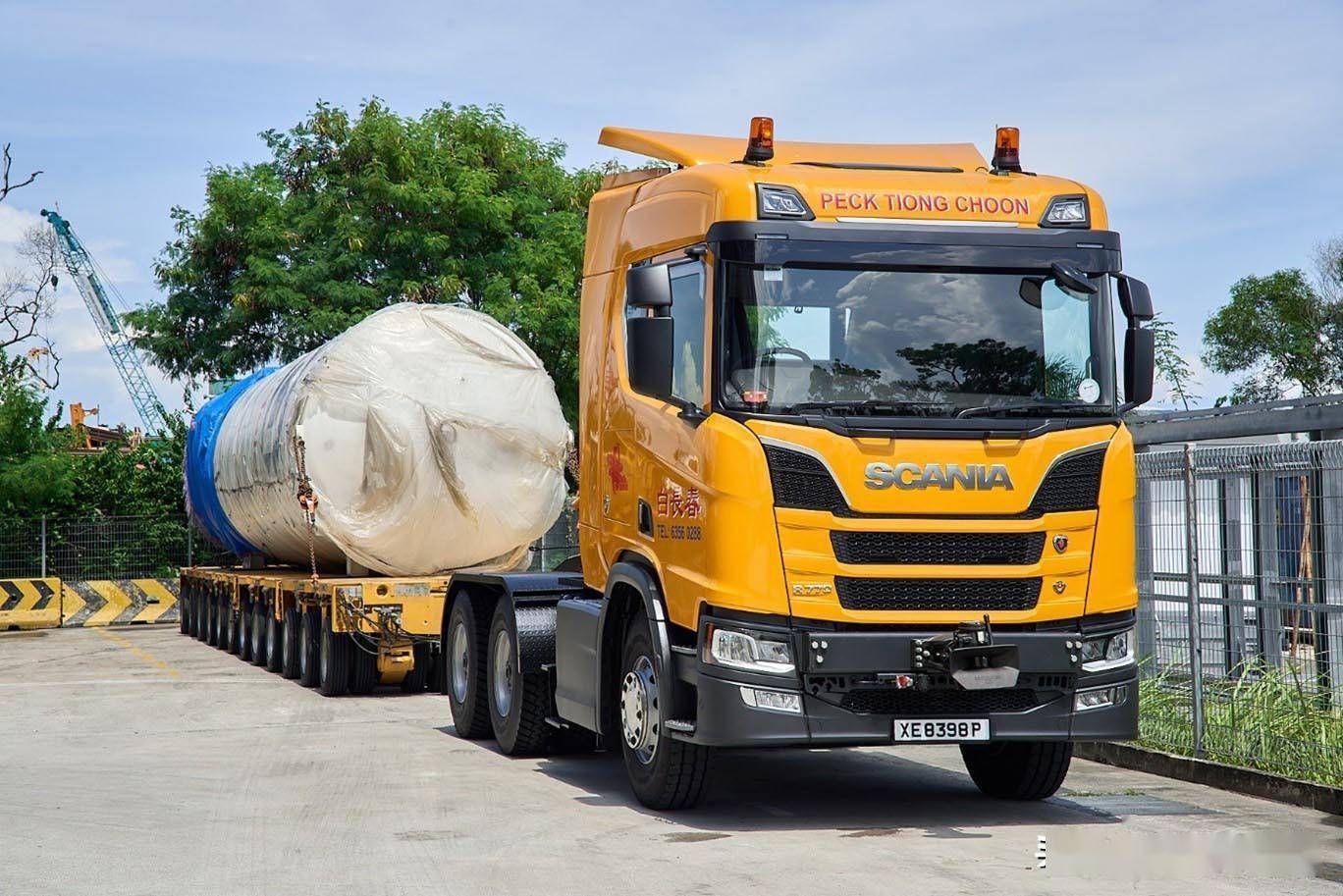 东南亚首台770马力重卡交付斯堪尼亚新加坡向白长春集团交付r770