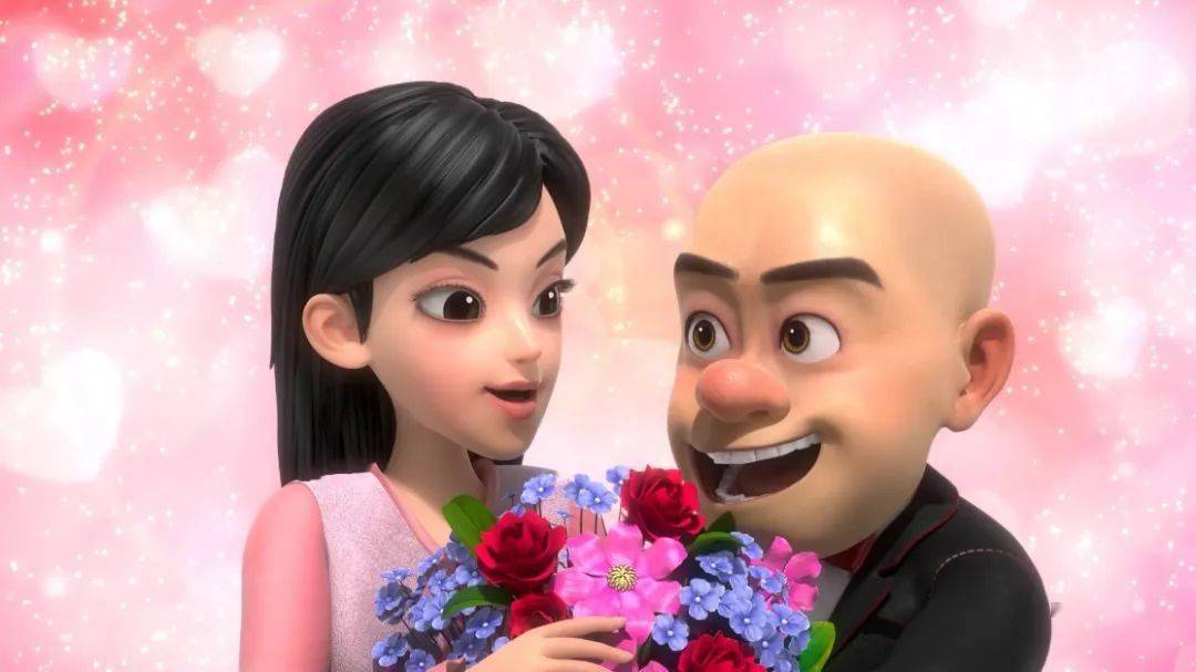 幸福都快溢出屏幕啦!请问,光头强结婚了吗?你觉得这是怎么回事呢?