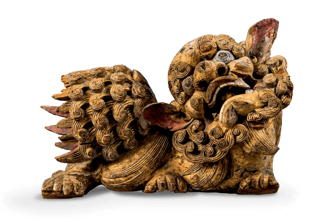 来深博看狮子吧!_木雕_彩门_圆雕