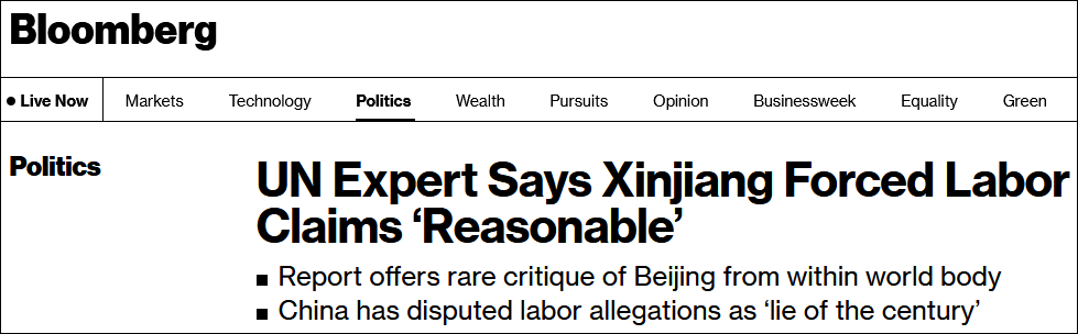 联合国日籍报告员谎称“新疆强迫劳动”，中方强烈谴责