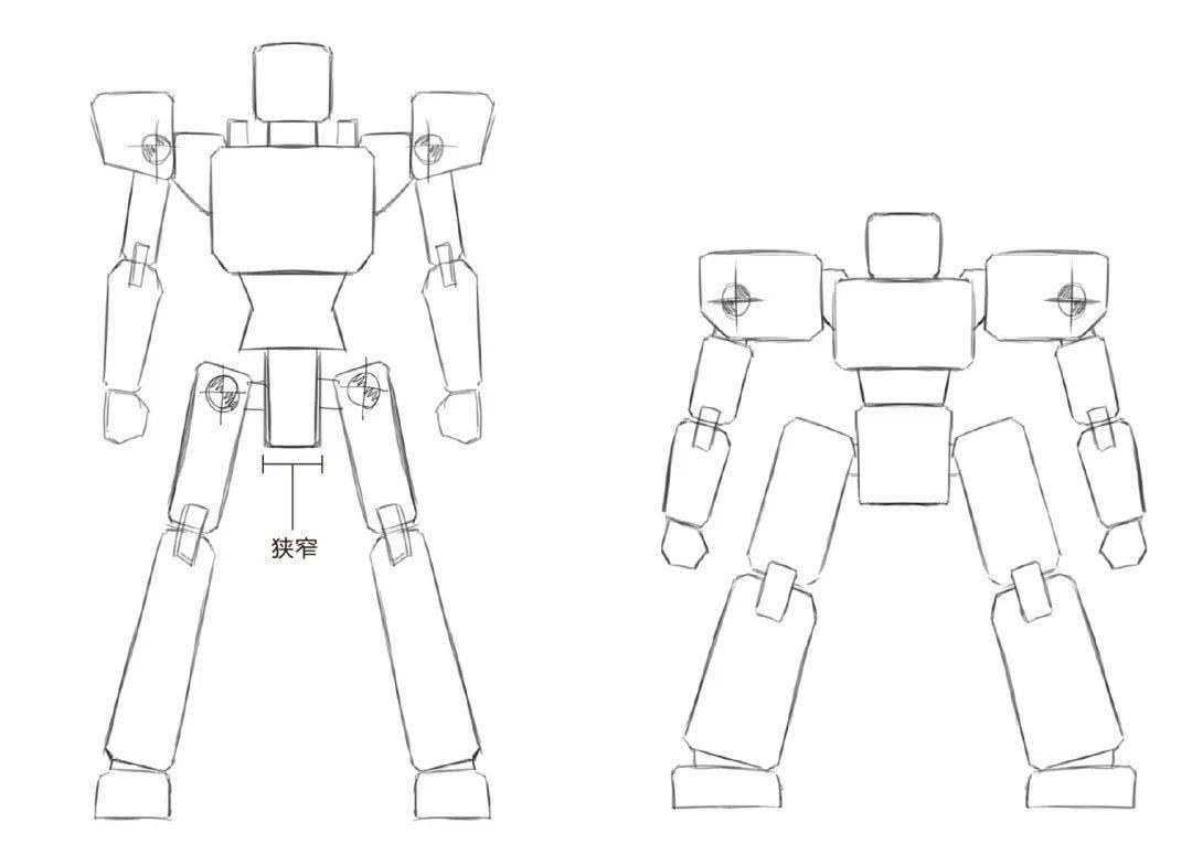 如何画一个棒呆机器人?简化是构图的关键