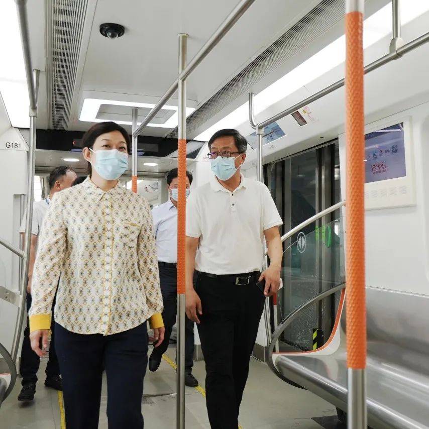 地铁前川线一期工程进入冲刺阶段 ,黄陂区主要领导乘列车视察_武汉市_建设_经济区