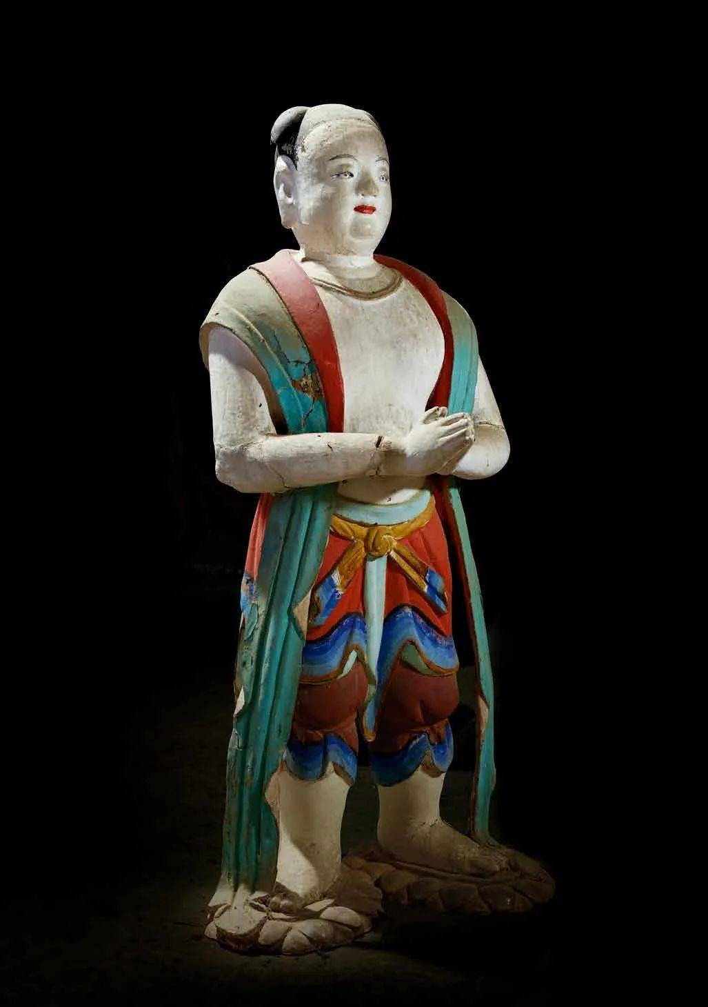 中国仅存的一坛唐代宫廷彩塑造像:佛光寺唐塑_东大殿_菩萨_塑像