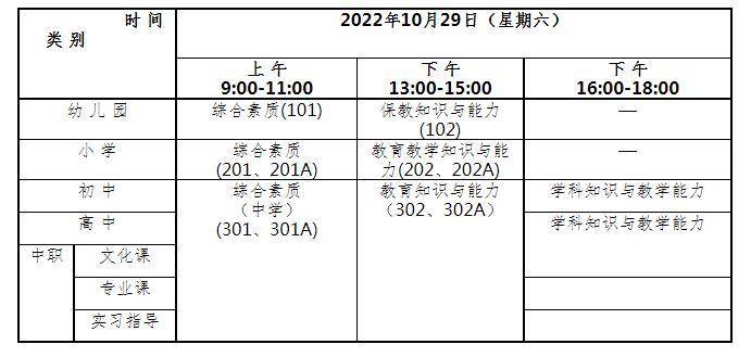 教师资格证考试时间图片