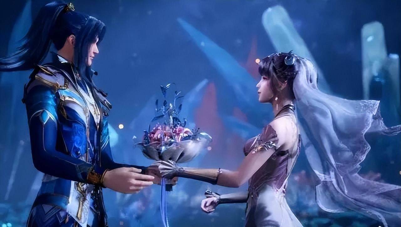 斗罗大陆:唐三,小舞结婚美照来袭,西式形象一般,中式才是yyds_三和