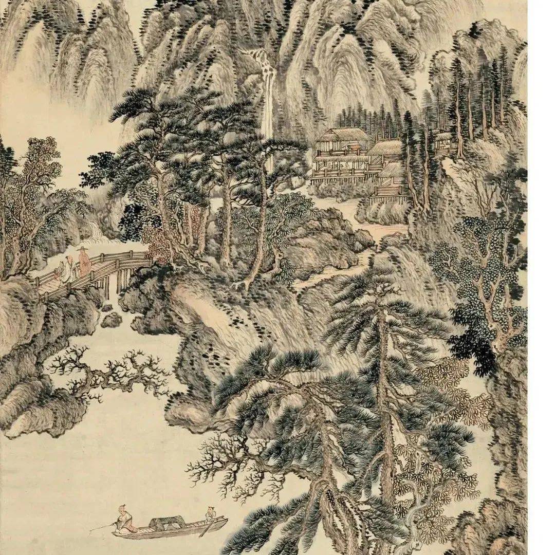王翚《松壑垂纶图》_中国_历代_声明