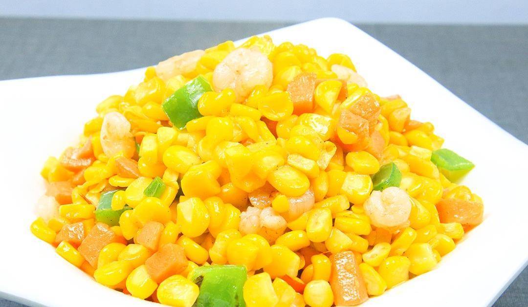 虾仁玉米粒最忌讳直接下锅炒,多做这一步,食材鲜嫩,小孩爱吃_备用