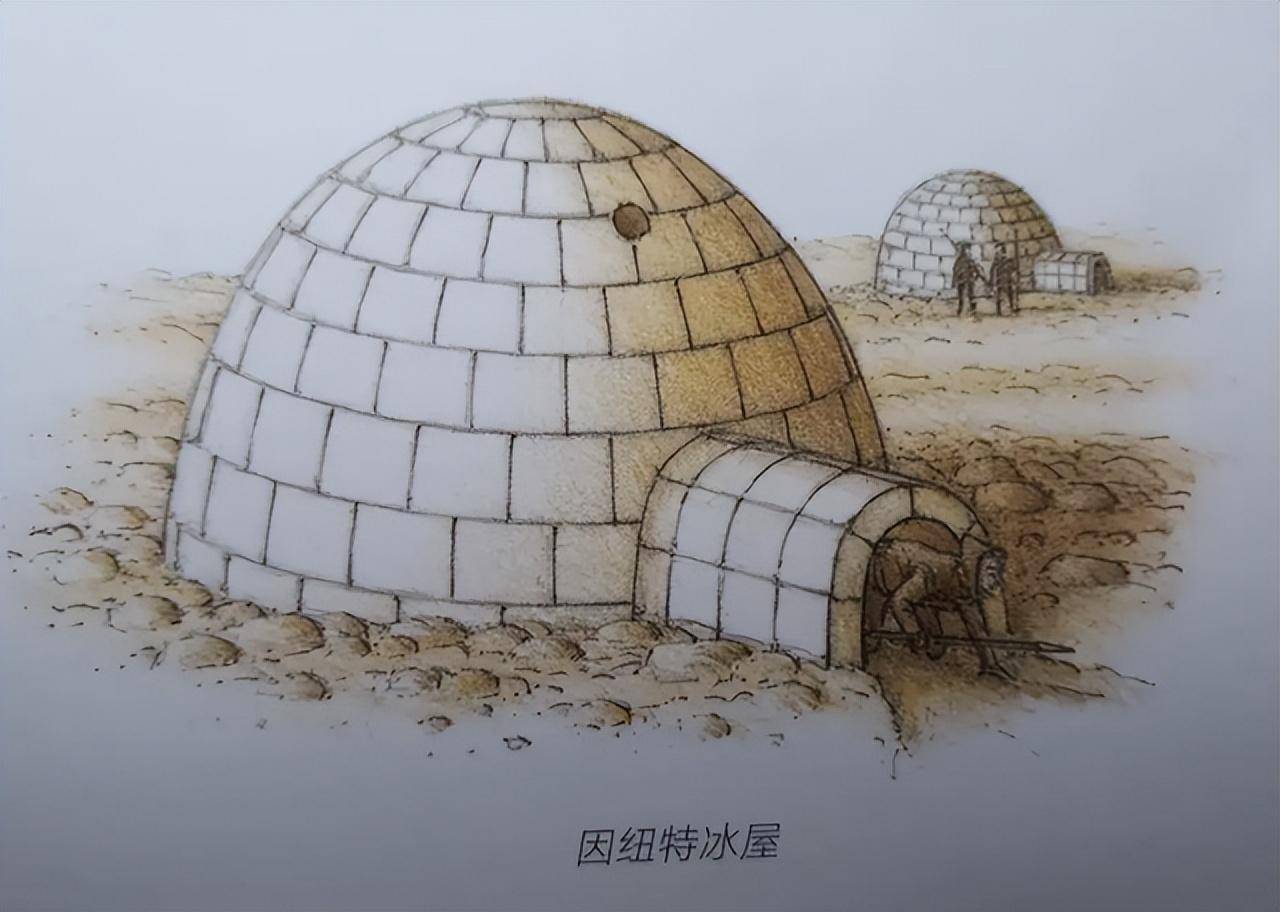 因纽特人住冰屋为何不冷?在屋子里生火,雪不会化吗?_北极_冰砖_地区