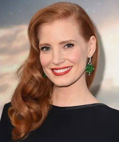 jessica chastain 佩戴 fred leighton 翡翠耳环萧邦就曾经和中国高定