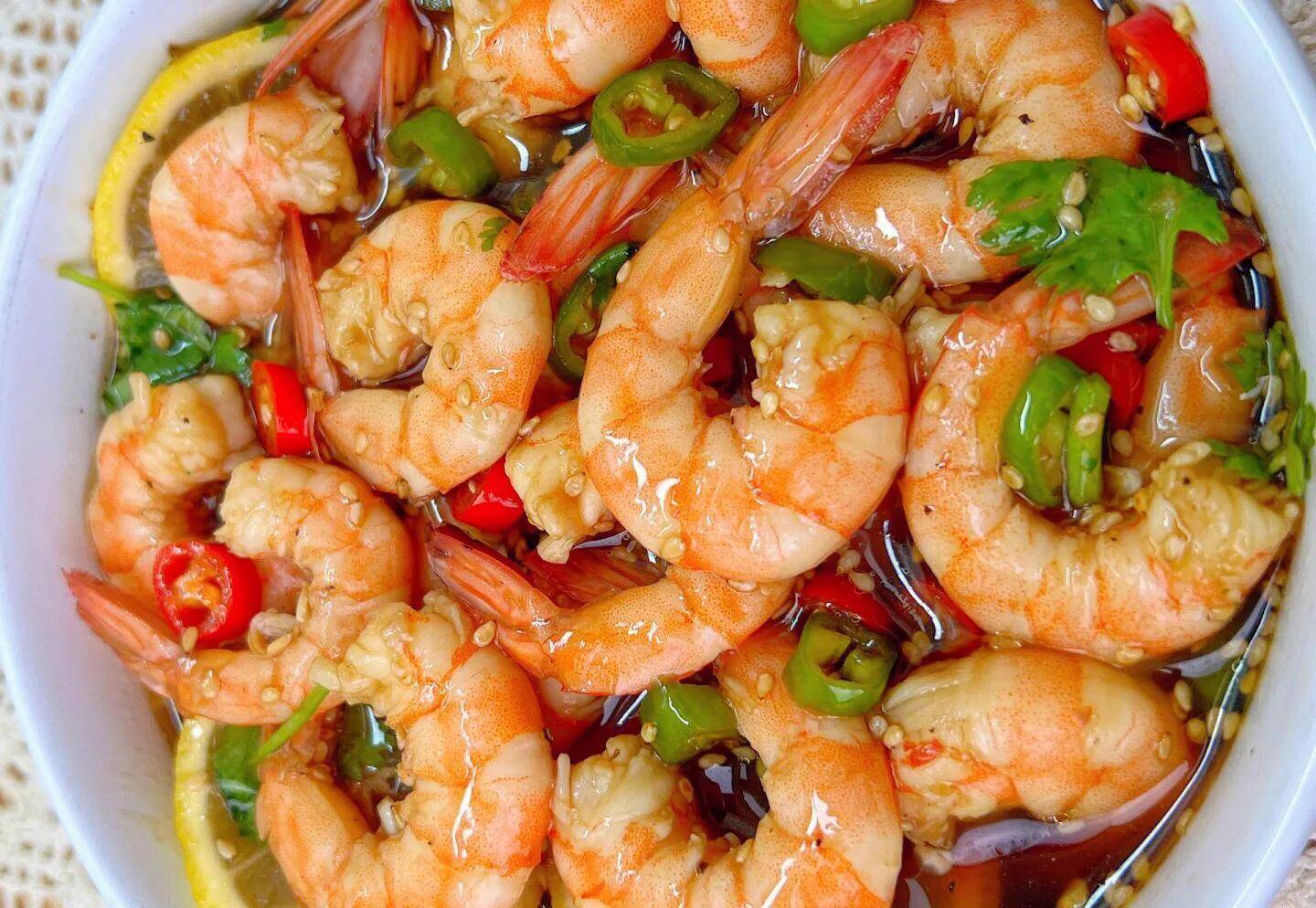 减脂开胃又可口_虾仁_胡椒粉_柠檬