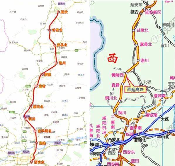 因涉及区域和历史背景等诸多因素,西延高铁"西铜段"有多次调整:这期间