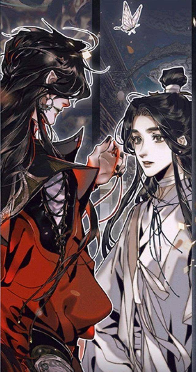 天官漫画人物集合,风信全场最黑,花城青面獠牙,花怜身高差好萌_谢怜