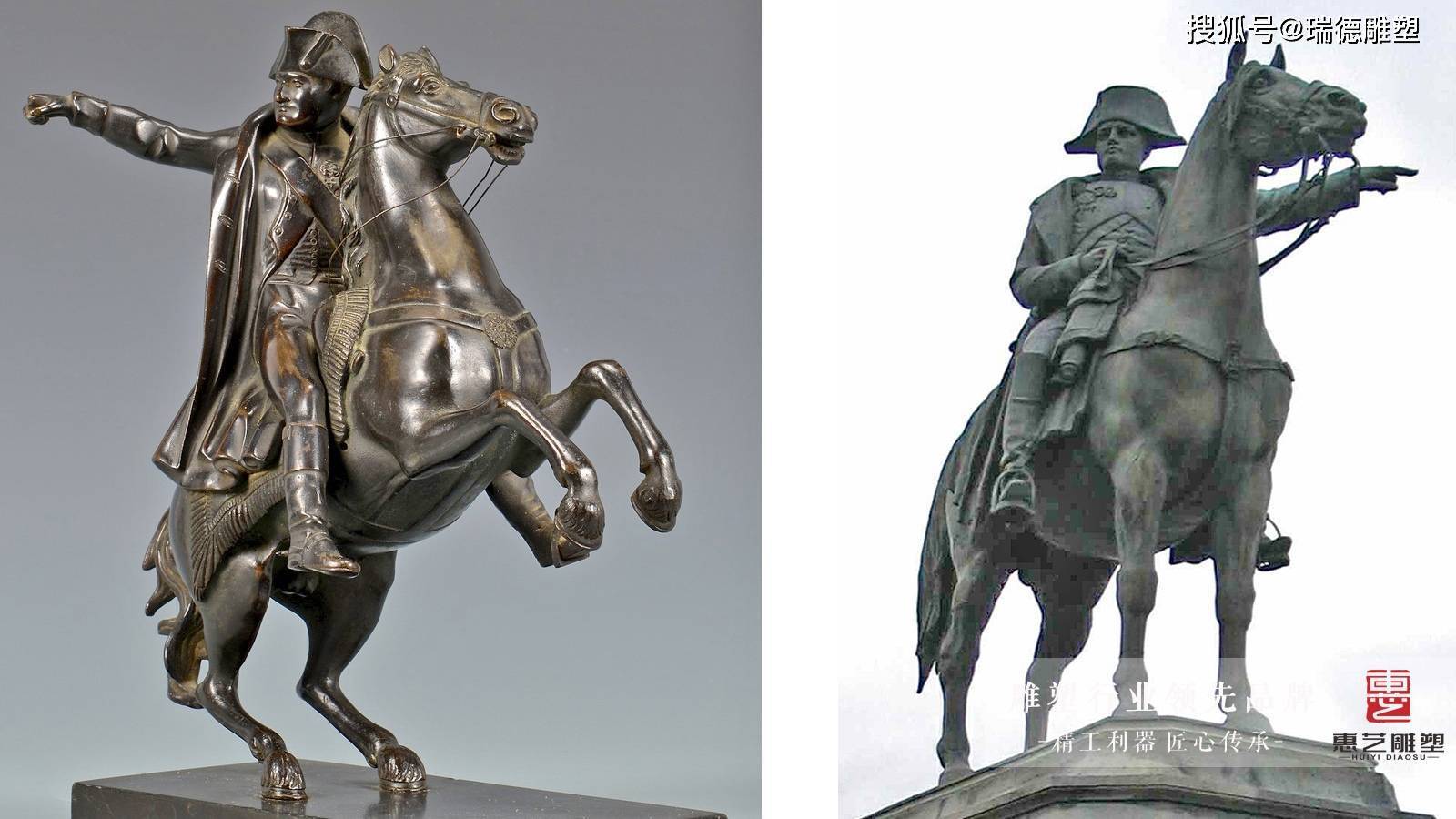 铸铜骑马人将军雕塑,西方欧式人物,伟大的法国人的皇帝拿破仑铸铜人物