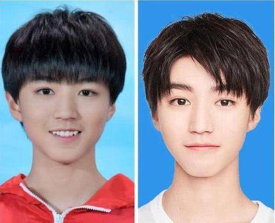 tfboys易烊千玺,王源,王俊凯青春无敌,证件照依然帅气