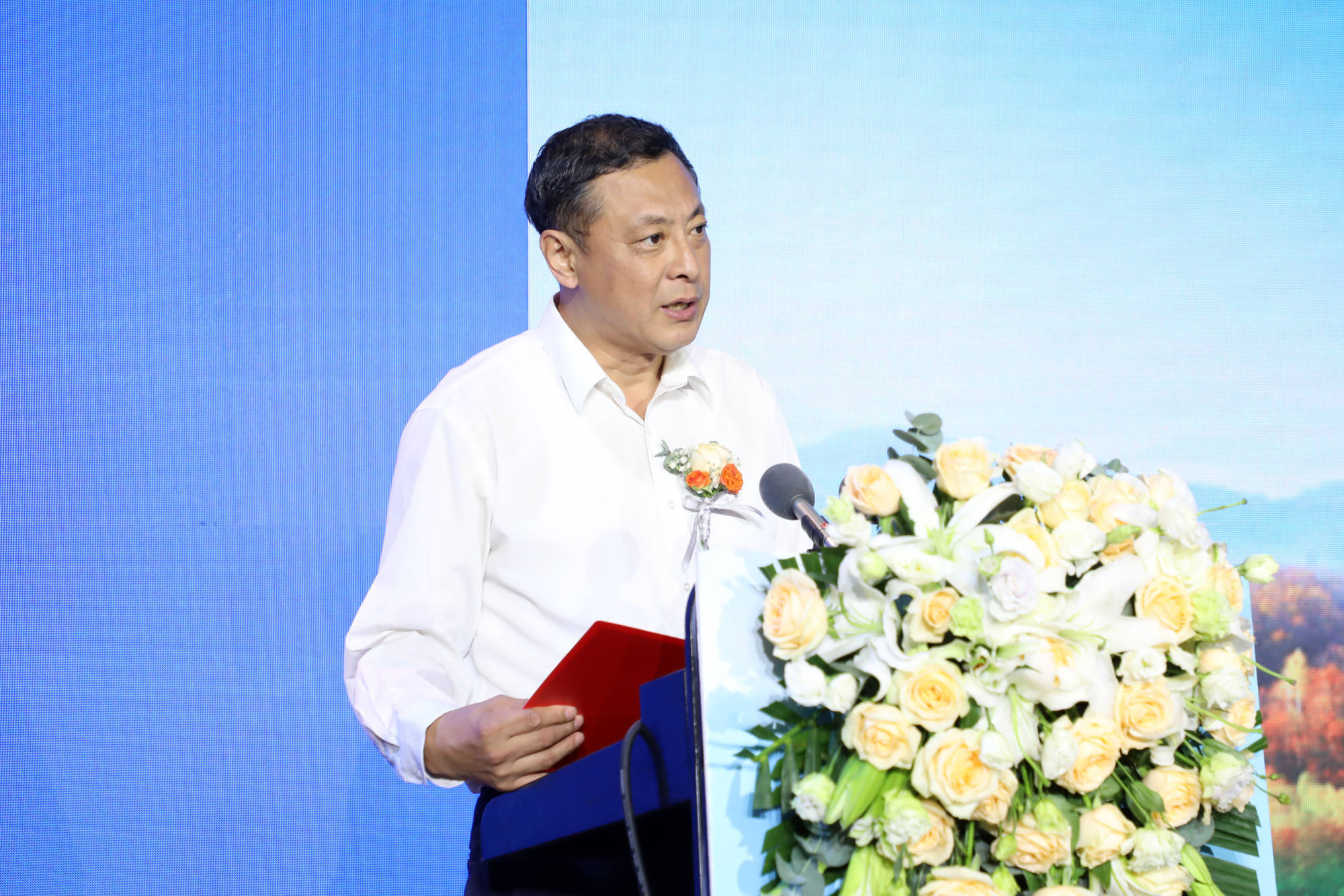 黑龙江省文化和旅游厅副厅长何大为致辞(央广网发 黑龙江省文旅厅供图