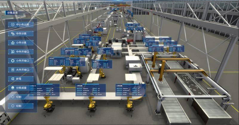 某制造车间数字孪生效果孪生数化:在数字空间构建物理实体的超写实