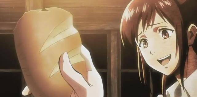 进击的巨人:沙夏走了,众声优集体发声,好想让她吃肉吃到饱啊_贾碧