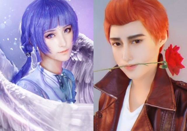 前面的竹清和荣荣,还有点像女装大佬.