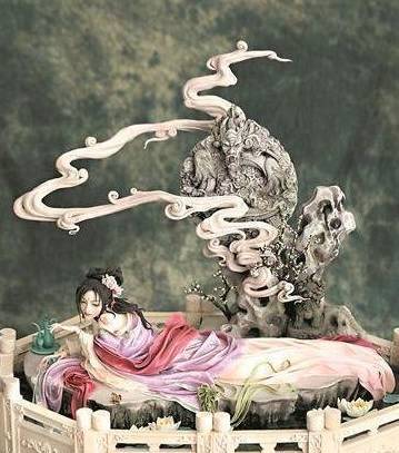 这个《醉卧忘忧境》,每个角落都美到逼真,可惜很遗憾的因为湖水用了过