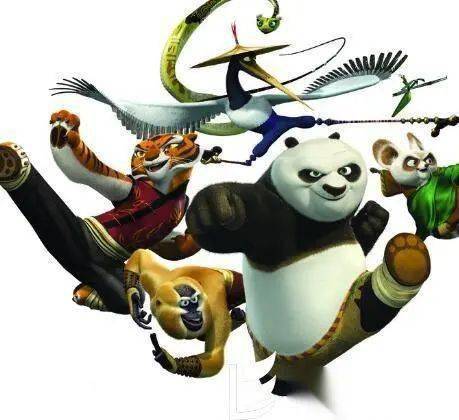 一下《功夫熊猫三》里面阿宝刚刚接手小浣熊师傅训练盖世五侠的场景