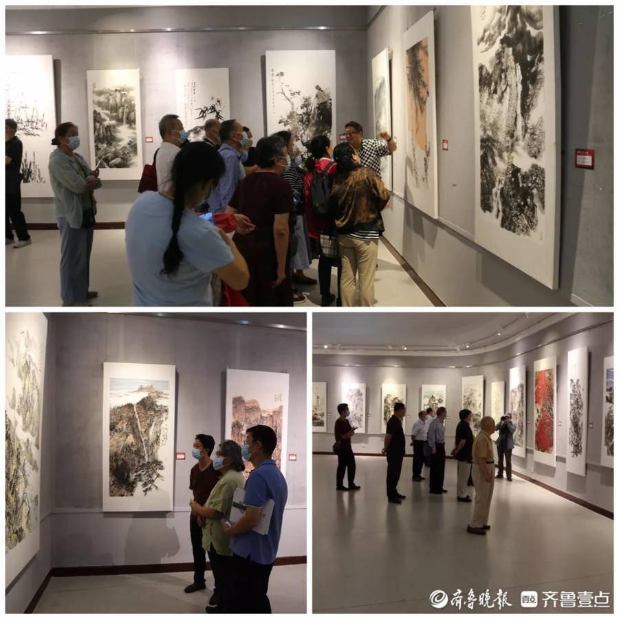 全国书画名家邀请展在泰安市美术馆开幕_市政协_展览_泰山