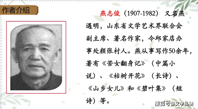 这篇文章,署名为燕志俊.这名作者是谁?小学四年