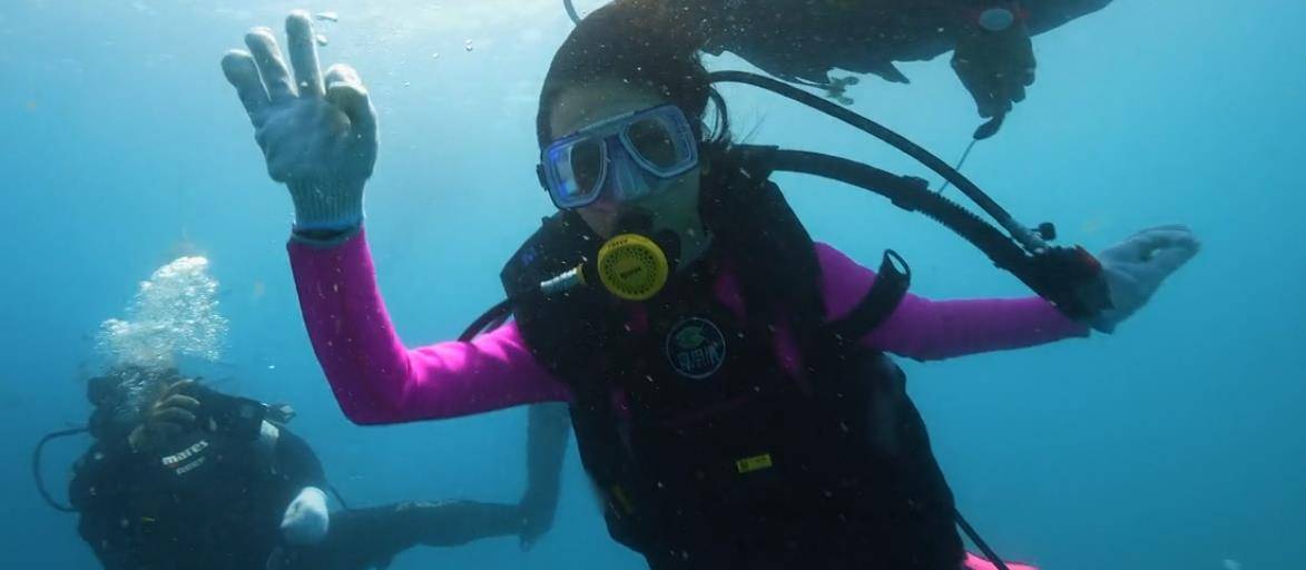 王冰冰和撒贝宁小尼潜到海下四米种珊瑚，节目组为何要求不能化妆