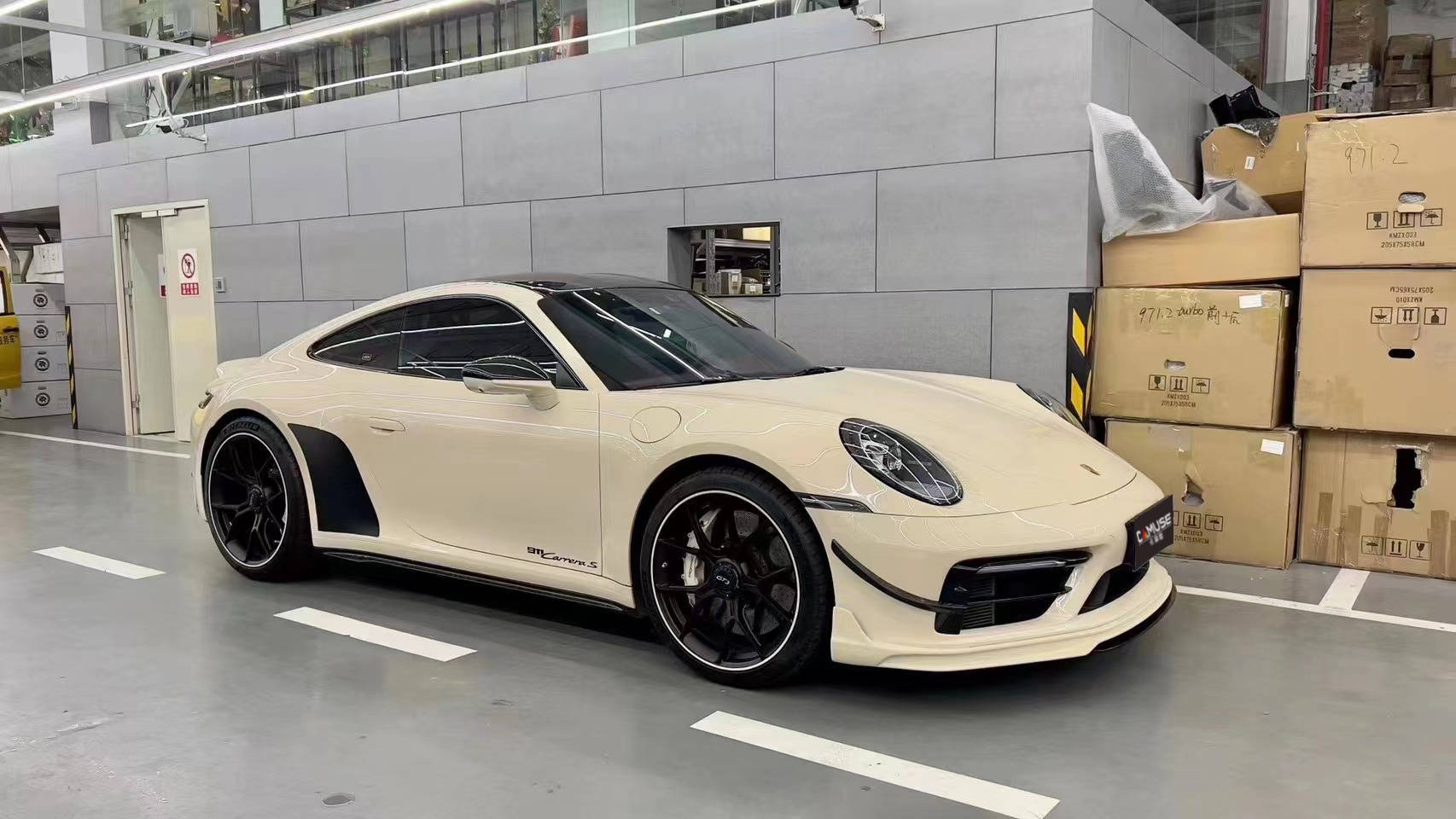 卡慕斯改色膜保时捷-水晶卡其米兰,温柔奶咖色_保时捷_米兰_卡其