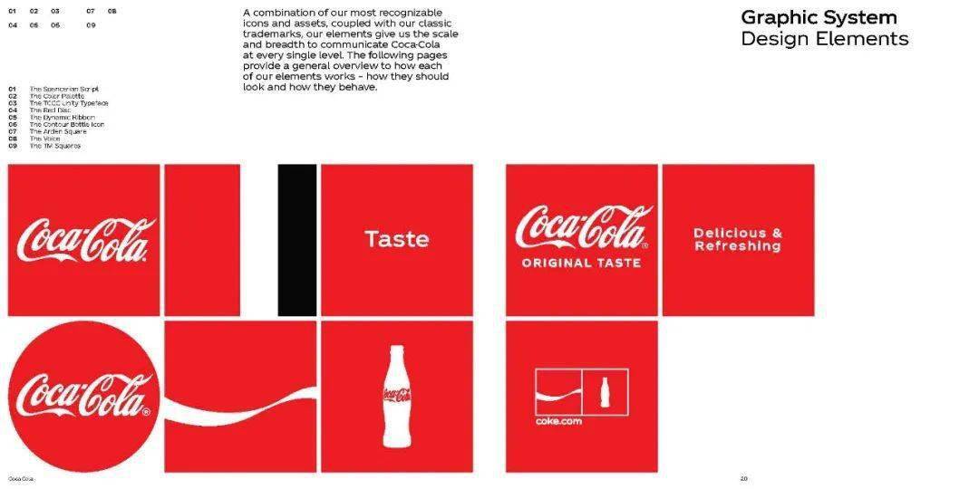 可口可乐 coca cola 最新品牌vi视觉体系,变得越来越多彩了?