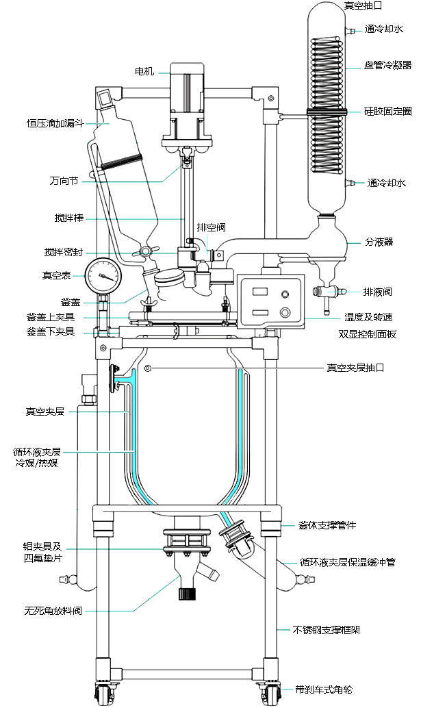 反应釜简易图图片