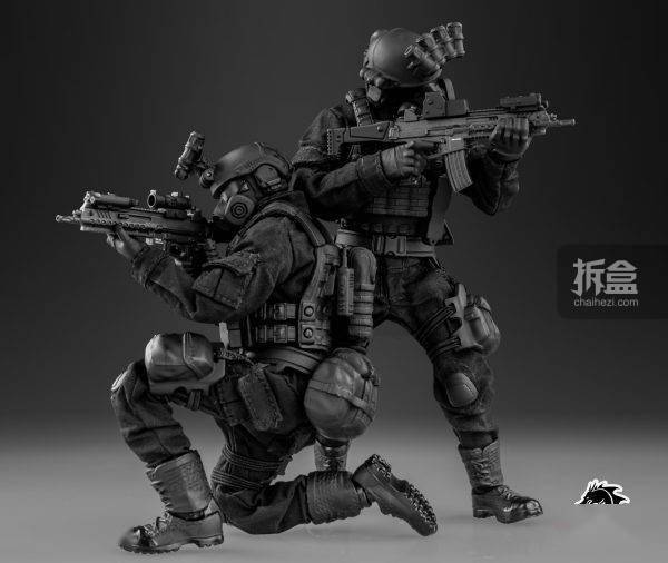 dragon horse scp基金会系列机动特遣队红右手 1/12可动兵人_官方