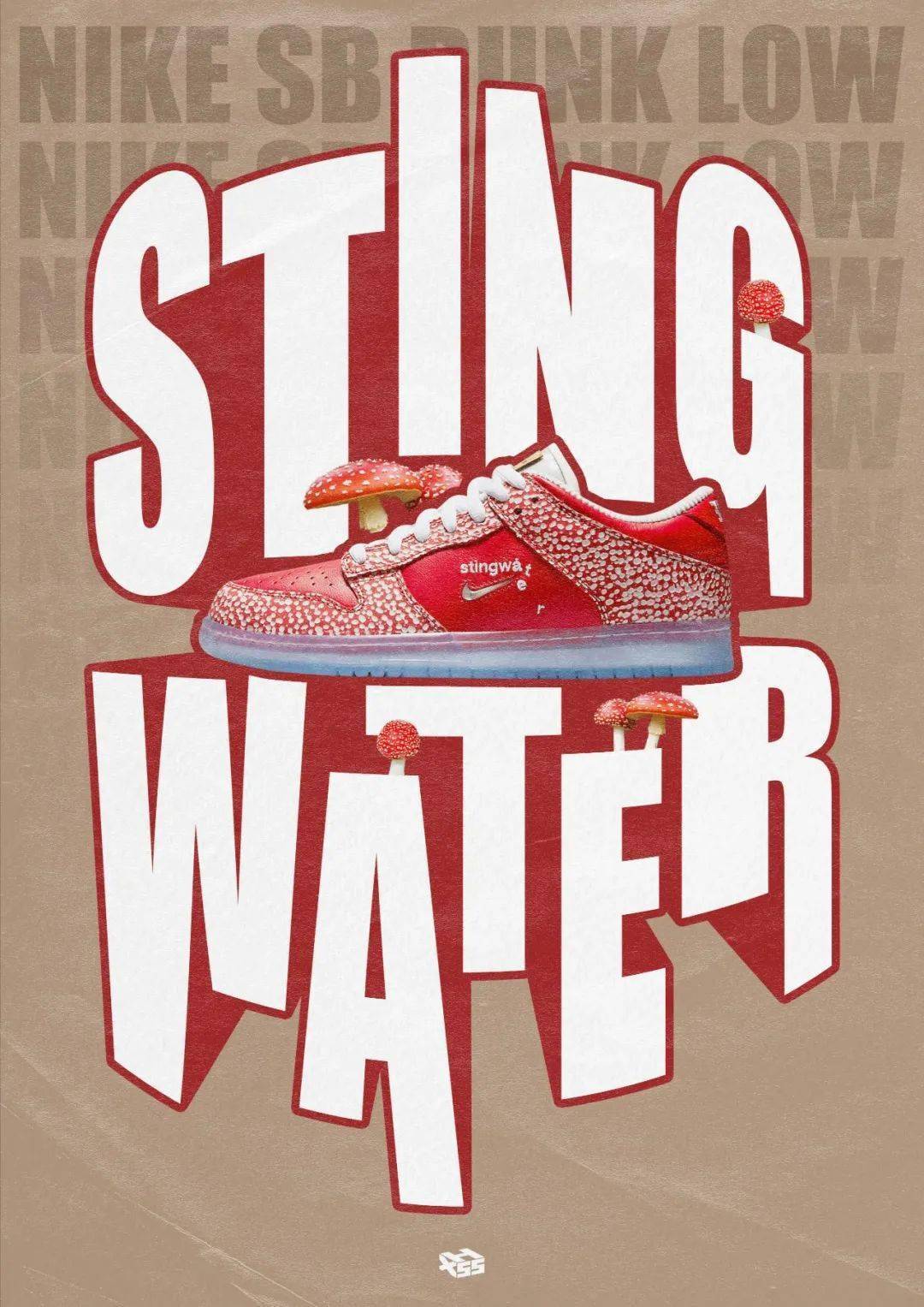 「 nike sb dunk low x stingwater "magic mushro