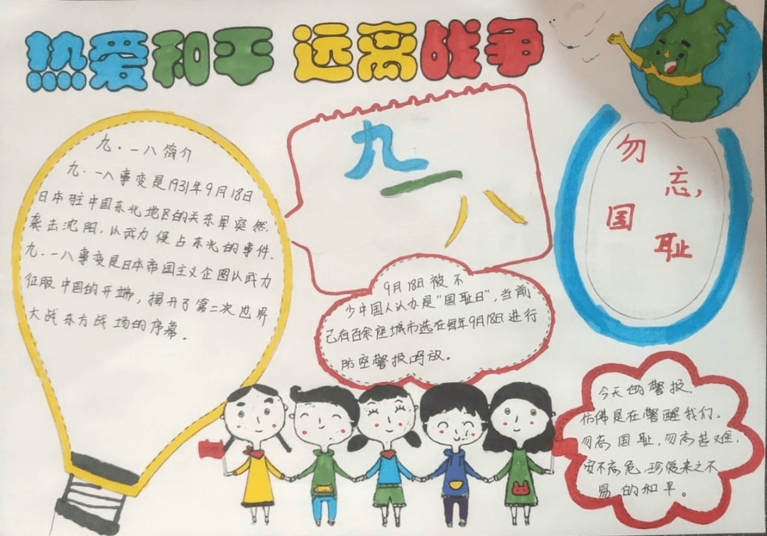 勿忘国耻珍爱和平内容图片