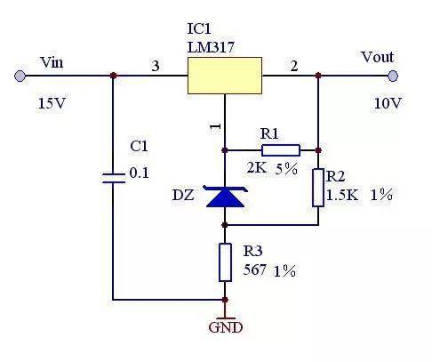 lm317恒流可调电路图图片