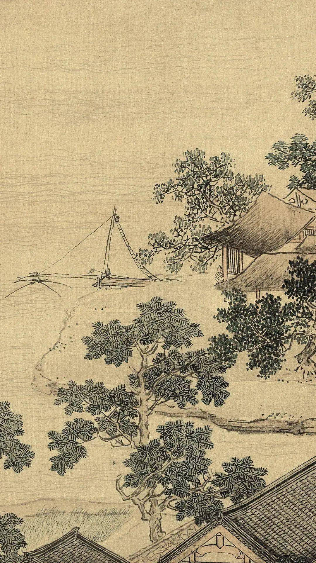 仇英《莲溪渔隐图》