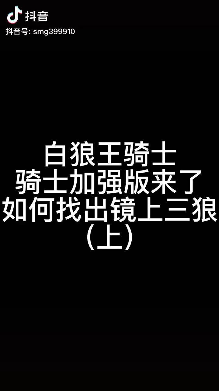 狼人杀 神秘狗 游戏_念口_狼人_骑士