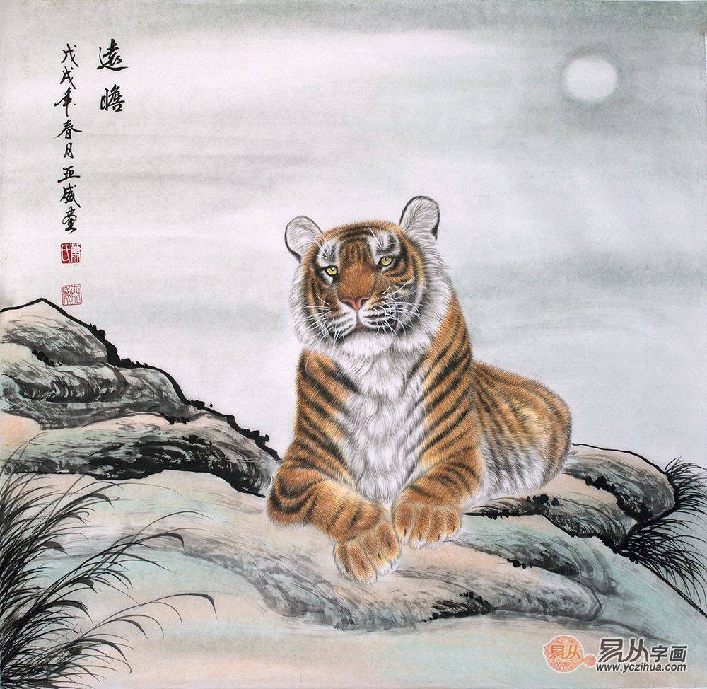 艺术欣赏 肖亚威动物画 霸气高档品味十足_作品_易从网_河南省