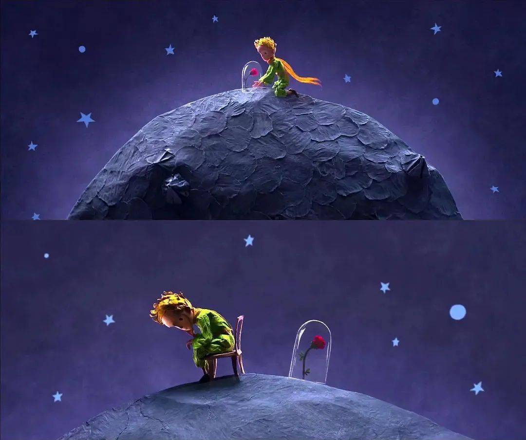 我们可以想象,小王子离开狐狸后,一个人孤零零在地球游荡,内心得承受