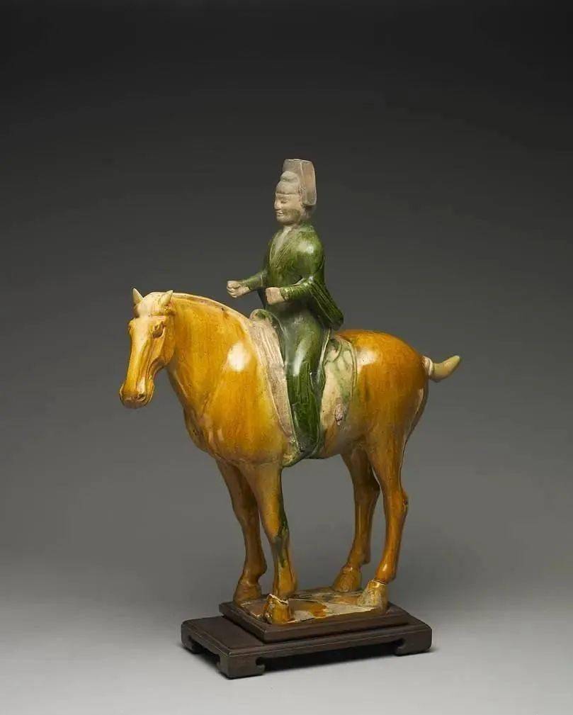 墓出土 昭陵博物馆藏胡人备马图 唐 麟德二年(公元665年)唐 三彩马