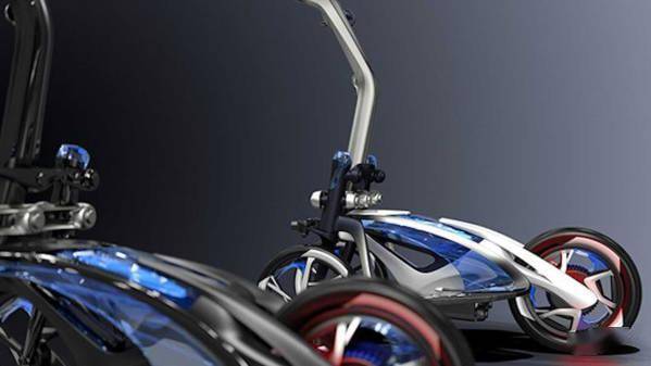 雅马哈推出Tritown电动三轮概念车：“裸露”式设计，独有三轮倾斜技术