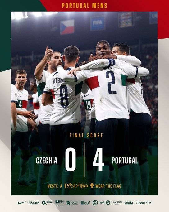 欧国联-C罗送点+献助攻 达洛特双响葡萄牙4-0捷克