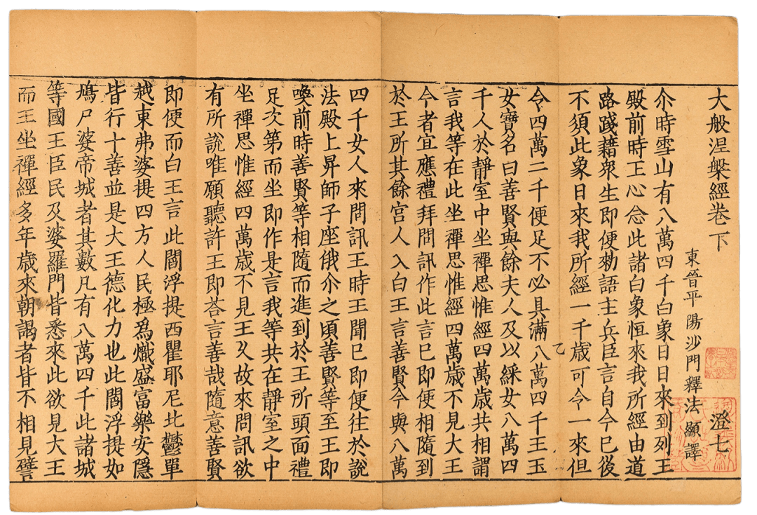 《磧砂藏》本 六卷 存卷下1933範成和尚發現廣勝寺藏大藏經