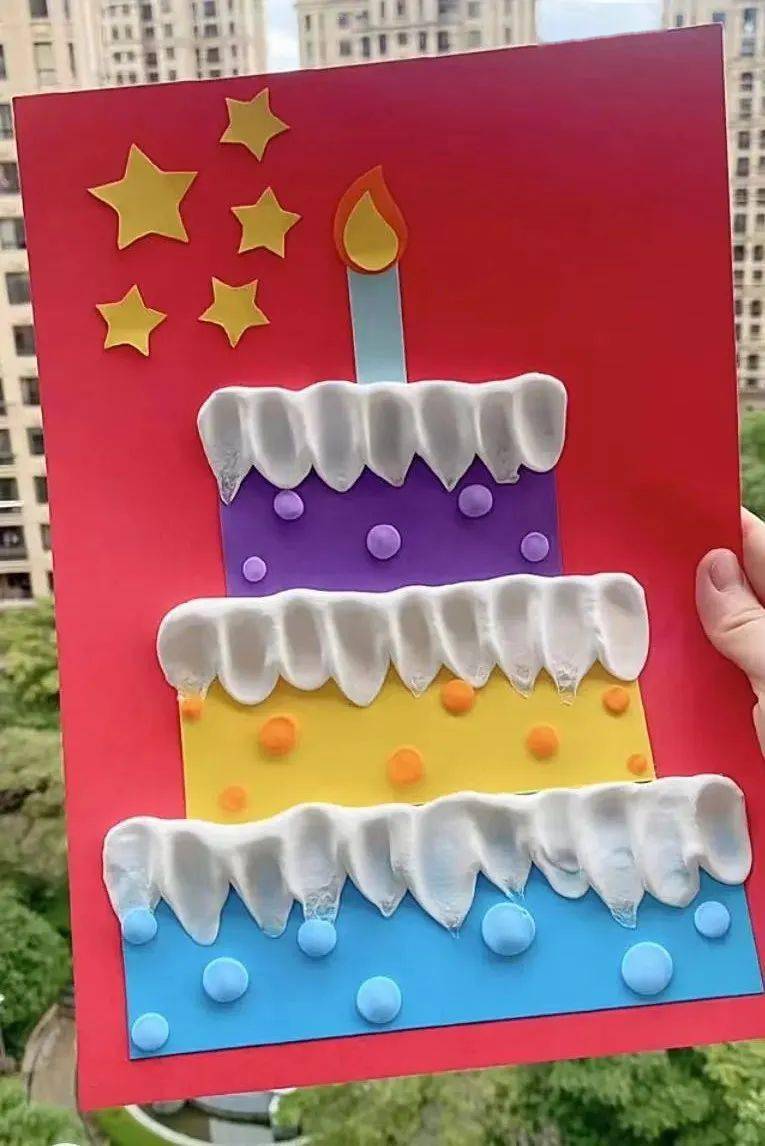 祖国生日蛋糕手工制作图片