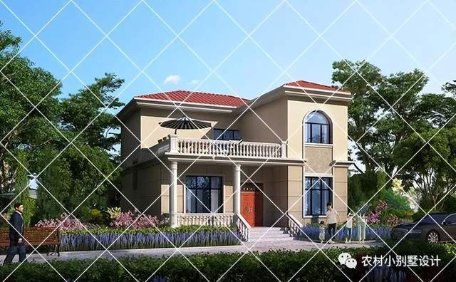 50款二层带露台农村别墅, 15万起建农村二层自建房别墅