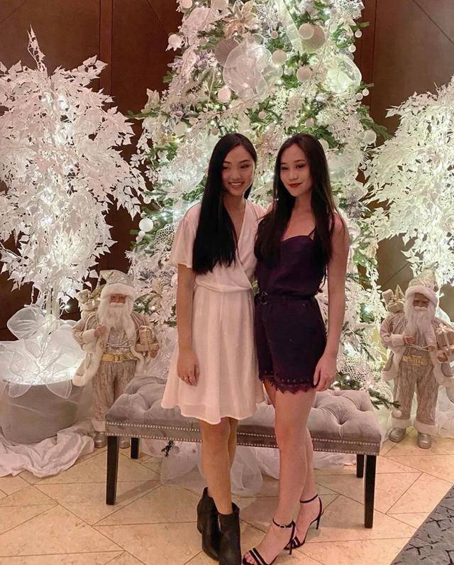利智两女儿遗传到母亲的时尚身材,颜值俱佳,欧美风时尚时尚_jada_jane