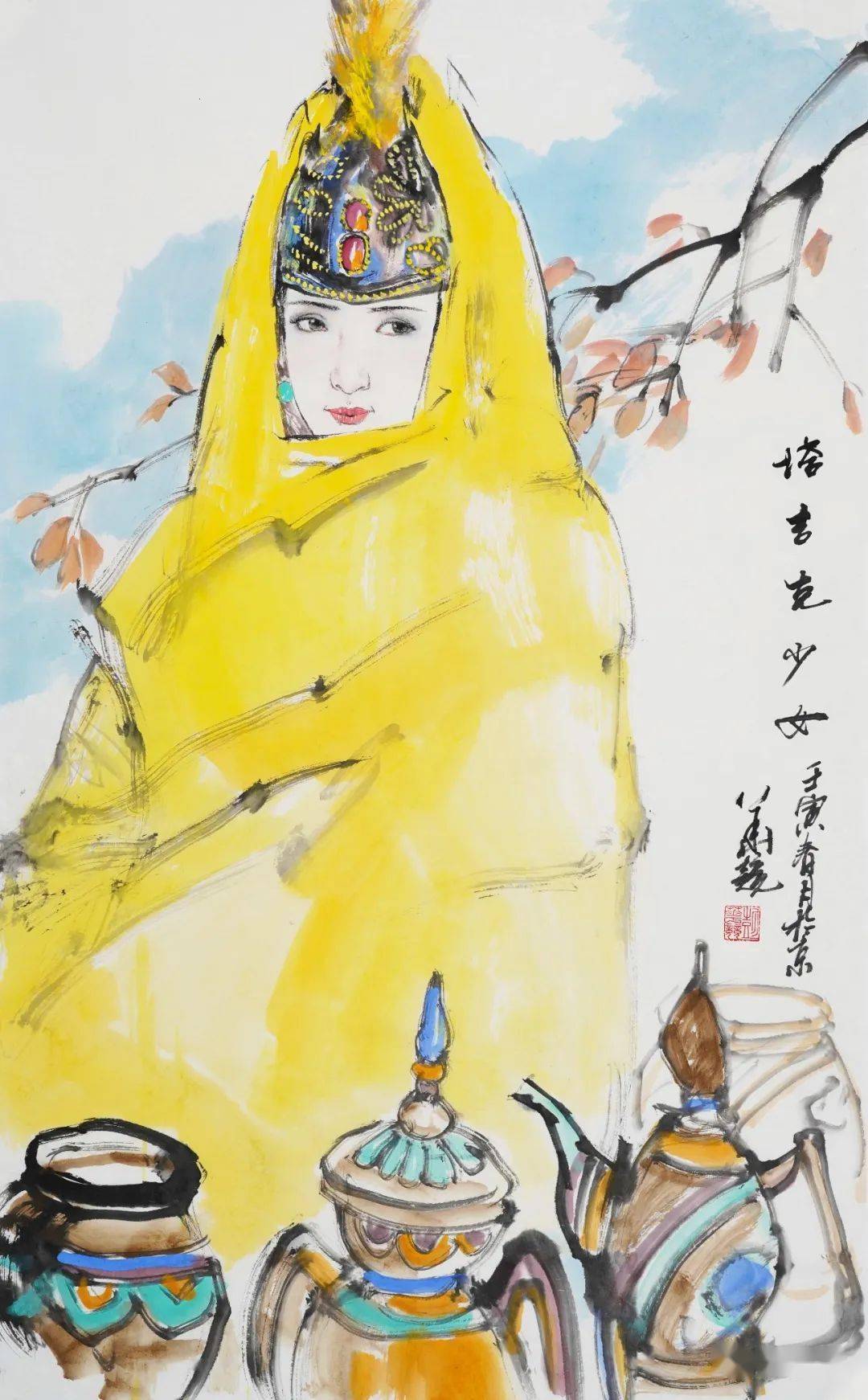 首都师范大学教授彭华竞创作《归汉图》_cm_中国画院_中国美协