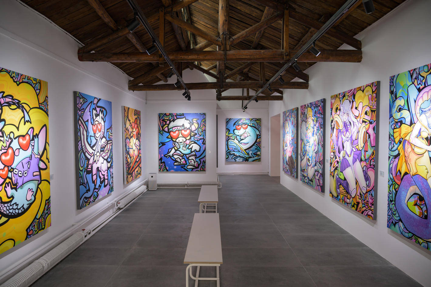 青年艺术家任萌作品展"心心念念"在北京798艺术区尚尊画廊举办_创作