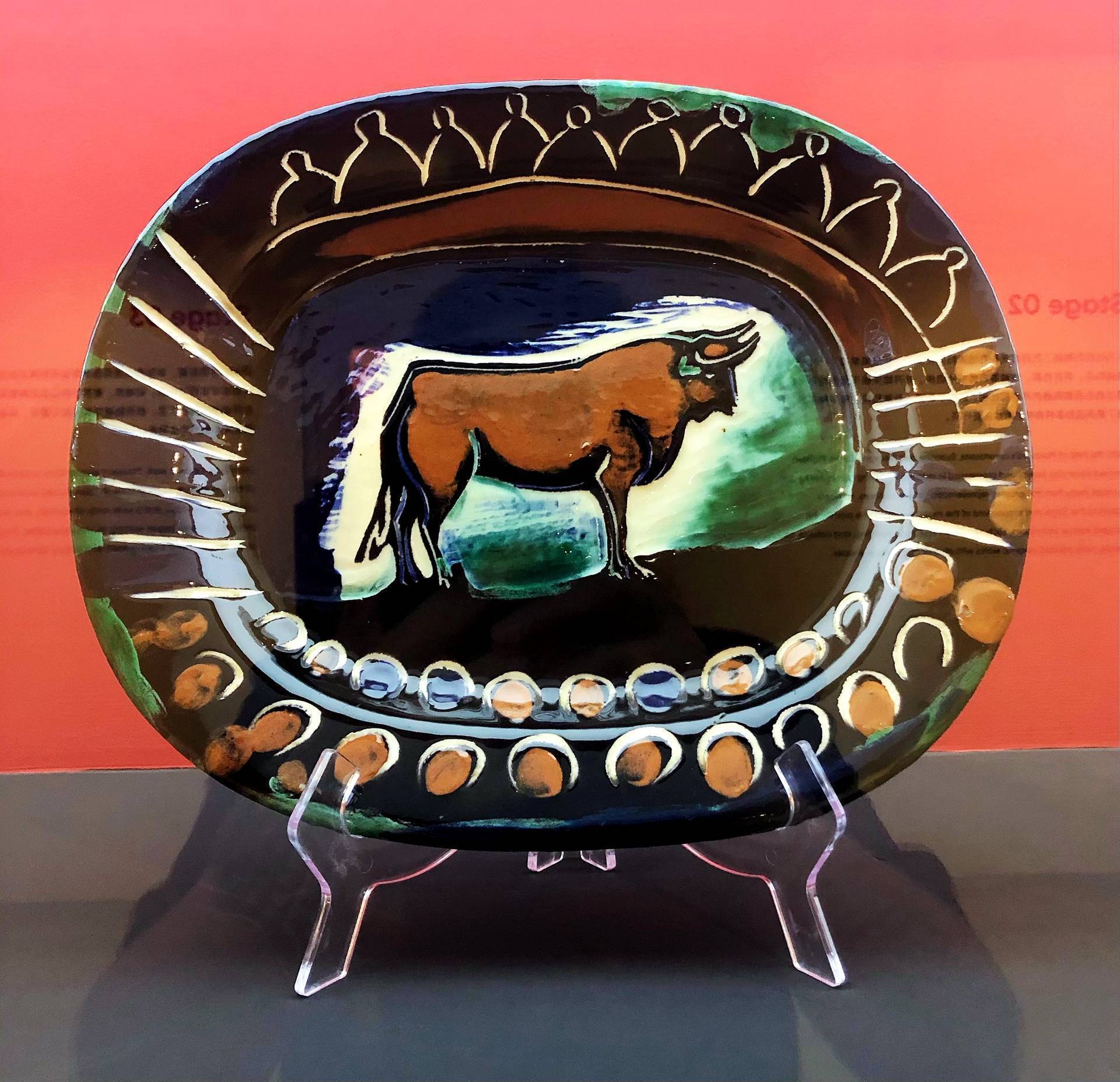 毕加索作《竞技场上的公牛》毕加索作 《三条沙丁鱼》毕加索作 《蓝色