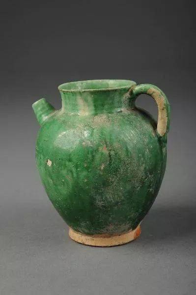 唐绿釉执壶_济南_执壶_唐绿